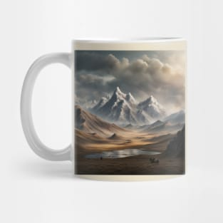 Mongolian landscape art Mug